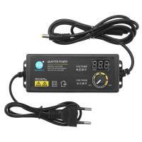 KJS-1509อะแดปเตอร์แปลงไฟ5A 3-12V อะแดปเตอร์แรงดันไฟฟ้าที่ปรับได้ Ac/dc ปลั๊กสวิตช์จ่ายไฟสลับยุโรป