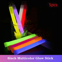 5Pcs 6inch Multicolor Glow Stick Chemical Light Stick Outdoor Camping Emergency Festival Party Clubs Decoration Supplies