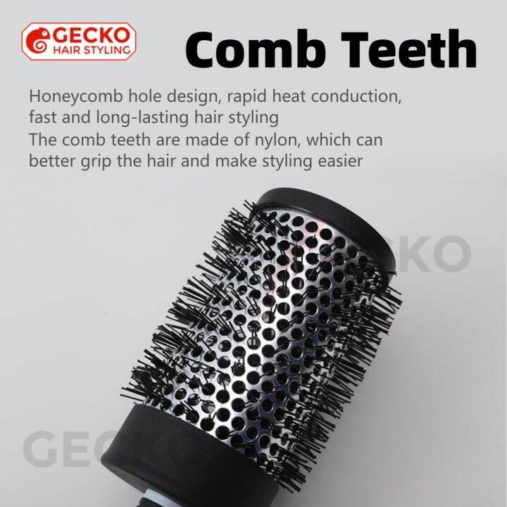 Professional Thermal Ceramic Ionic Round Barrel Hair Brush Comb with