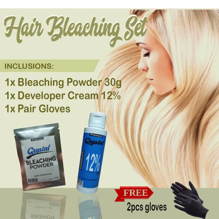 Crystal Hair Bleaching Set with Free Gloves Lazada PH