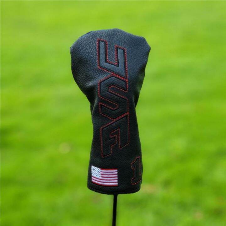 usa-skull-golf-club-headcover-wood-driver-fairway-hybrid-1-3-5-ut-set-waterproof-pu-leather-protector-golf-accessories-cute-gift