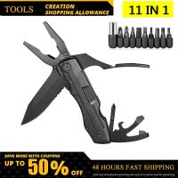 Pliers Multitool Folding Pocket Camping Outdoor Survival Hunting Screwdriver Kit Bits Knife Bottle Opener Hand Tools