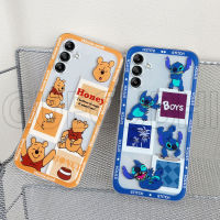 เคสโทรศัพท์ Samsung A54 5G A34 5G A14 5G S23 ultra S23+ ล่าสุด 2023 การ์ตูนยอดนิยมหมีน่ารัก Stitch กันกระแทกแบบใสอ่อนนุ่มปลอกซิลิโคนเคส Samsungซัมซุง Galaxy A14 5G สวยเคสโทรศัพท์ฝาครอบ