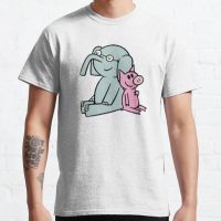 Elephant And Piggie Gerald And Piggie Anime Transparent Sticker Mo Willems Katieluu T Shirt Men And Breathable Fashion