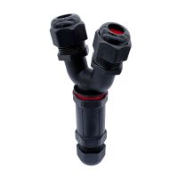 【YF】 Y-type wire plug 2pin 3pin 4pin 5pin waterproof cable connector IP68 gland sleeve connectors 3-way quick tee