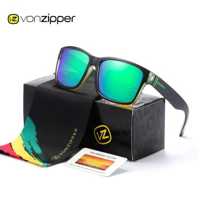 【CW】◙  VZ Sunglasses Original Brand vonzipper Polarized Mens Glasses Driving eyewear UV400 9 Colors With