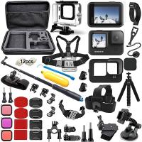 【LZ】ↂ  Kit de acessórios para câmera gohero 9 bolsa de transporte preta à prova waterproof conjunto de tripé para go pro hero 10 hero