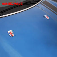 AMBERMILE สำหรับ Mini Cooper R55 R56 R60 R61 F54 F56อุปกรณ์เสริมกระจกรถยนต์สเปรย์น้ำหัวฉีดครอบคลุมสติกเกอร์รถจัดแต่งทรงผม