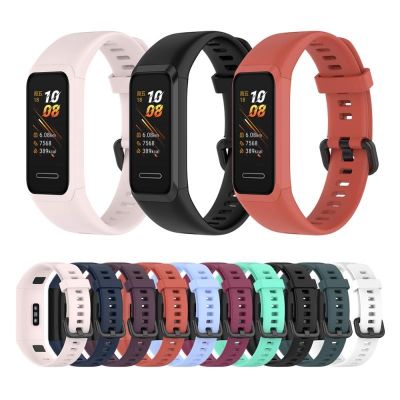 Official Same Silicone Strap For Huawei Band 4 Watchband Wristband Honor Band 5i Replacement Bracelet Smartwatch Accessory