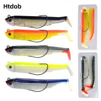 [HOT LIAXLLWISAAZH 534] Htdob Soft Black Minnow 125มม./40G 110มม./26G Easy Shiner Fishing Lure Soft Lure Jig เหยื่อ Bass Pike Fishing Leurre Souple