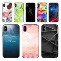 case For iphone x xs max xr Case Painted Soft Silicon TPU Back cover For iphone x xs max xr Coque Capa Funda Skin shockproof