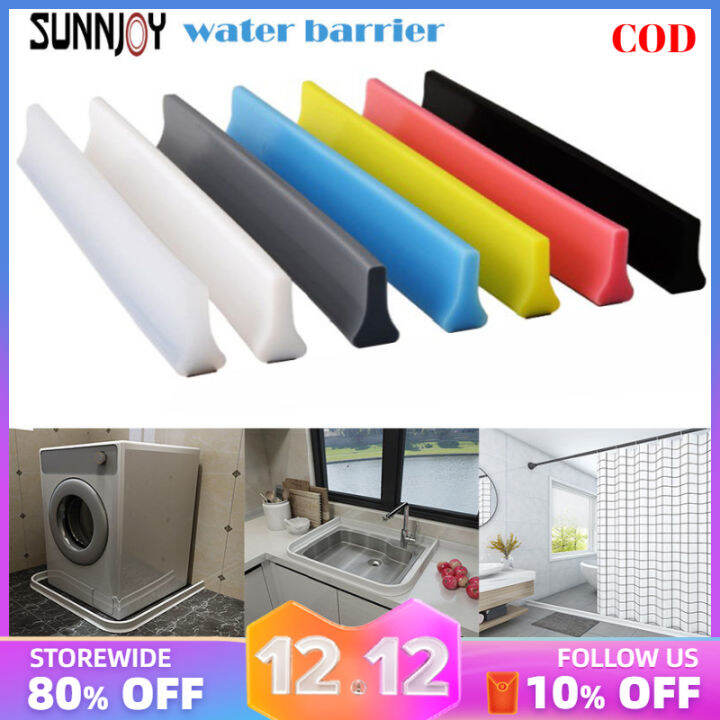 [Free Glue] Shower Door Dam Water Stopper Collapsible Shower Threshold