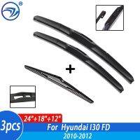 Wiper Front &amp; Rear Wiper Blades Set Kit For Hyundai I30 FD 2010 2011 2012 Windshield Windscreen Window 24"+18"+12"