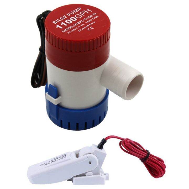 DC 12V Bilge Pump 1100GPH Electric Water Pump for Boats Seaplane Motor