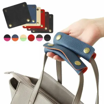 Luggage Bag Handle Wrap PU Leather Shoulder Strap Pad Grip Cover  Decompression Shoulder Rest Bag Chain