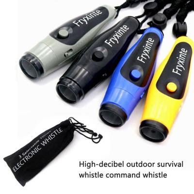 Electronic Whistle 3 Tone High Volume Electric Whistle with Lanyard for Outdoor Survival Football Basketball Game Whistle Survival kits