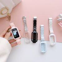 ✆♝♟ Resin Strap for Huawei Band 8/7/6 Adjustable Replacement Link Bracelet Watchband Huawei Band 7 6 Correa Accessories