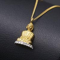 ZZOOI Wholesale Fashion Small Buddha Pendant Necklace Female Trendy Fashion Clavicle Chain