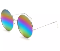 Tinize แว่นกันแดด (รุ่น : W09) Silver frame Rainbow lens