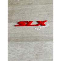 โลโก้SLX ISUZU D-MAX สีแดง ขนาด16x2.5cm.