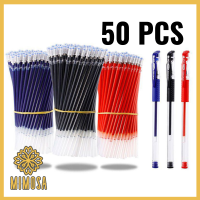 MIMOSA (50 แท่ง) ไส้ปากกา  พร้อมส่ง ราคาส่ง ขนาด 0.5 มม. และ 0.38 มม. สีแดง น้ำเงิน ดำ ใช้ได้กับปากกาหัวการ์ตูน