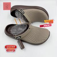 รองเท้าแบบสวม หัวโตผู้ชาย Crocs Lite Ride Clog รองเท้าแตะ รองเท้าลำลอง