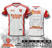 เสื้อบอลพิมพ์ลาย  ยอดฮิต ลายอาเซนอล สีขาว ARSENAL