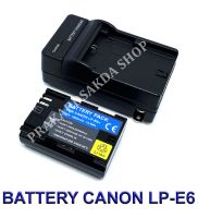 (Saving Set 1+1) LP-E6 / LPE6 / LP-E6N / LPE6N แบตเตอรี่และแท่นชาร์จสำหรับกล้องแคนนอน Battery and Charger For Canon EOS 5D,6D,7D,60D,70D,80D,90D,EOS R BY PRAKARDSAKDA SHOP