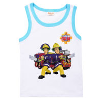 Fireman เสื้อกล้ามสำหรับเด็กผู้ชายเด็กผู้หญิง,เสื้อยืดแขนกุดพิมพ์ลายการ์ตูนใหม่2021เสื้อผ้าเด็กแขนกุดผ้าฝ้าย8669เสื้อลำลอง