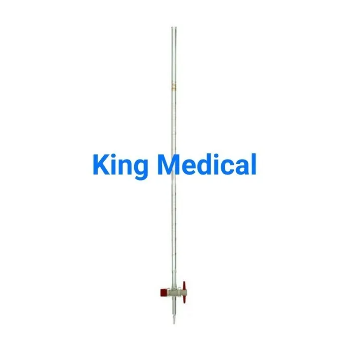 Buret Clear 50 ml Glass Stopcock Amber Graduation Iwaki BURET50S