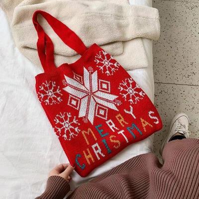 [COD] กระเป๋าไหมพรมสไตล์ตะวันตกแบบใหม่ 2022 ใหม่แฟชั่นอินเทรนด์กระเป๋าผู้หญิงกระเป๋าสะพายกระเป๋าโท้ทสานความจุขนาดใหญ่ใต้วงแขน Christmas Gift