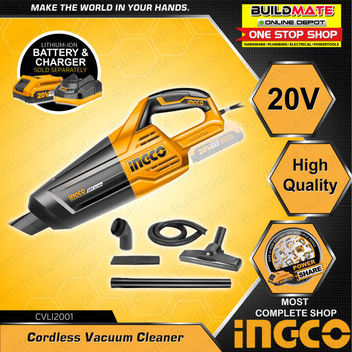 INGCO LiIon Cordless Vacuum Cleaner 20V CVLI2001 + FCLI2001 + FBLI2001
