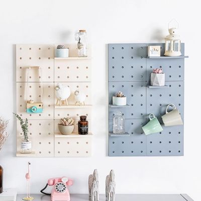 【CC】✺  Self-Adhesive Wall Mounted Household Storage Board Organizer Shelf Convenient Support Rack Supplies Decoration repisas