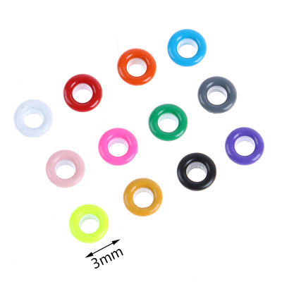 UNI 50pc Hole 3-10mm Metal Mixed Color Eyelet for DIY  Lace Shoe Bag Label Clothing