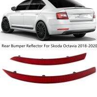 For Skoda Octavia Sedan A8 2018 2019 2020 2021 Rear Tail Bumper Corner Reflector Decorative False Light Lamp