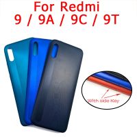 Xiaomi 9A 9C Redmi 9T Redmi 9แผงฝาหลังปิดโทรศัพท์ด้านหลังของแท้ปลอกหุ้มช่องหลังเคสสำหรับฝาหลังพร้อมปุ่มคีย์ด้านข้าง