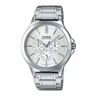 Casio Standard นาฬิกาข้อมือผู้ชาย สายสแตนเลส รุ่น MTP-V300,MTP-V300D,MTP-V300D-7A (CMG) - สีเงิน