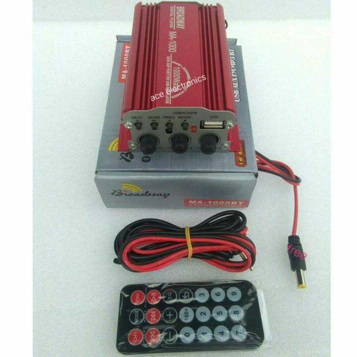 A af8807ganz3317 MA1000BT 12v 1000Watts Motorcycle / Car Amplifier