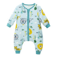 Happytobias Spring Autumn Baby Sleeping Bags Split Leg Cotton Toddler Sleepsack Kids Sleepers Schlafsack Pajamas Jumpsuit S15