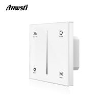 ✸✾ Triac LED Dimmer Switch 220V 110V 230V AC Touch Glass Panel Wall Mounted Wireless 2.4G RF Remote Control Dimmer for Lamp S1-T