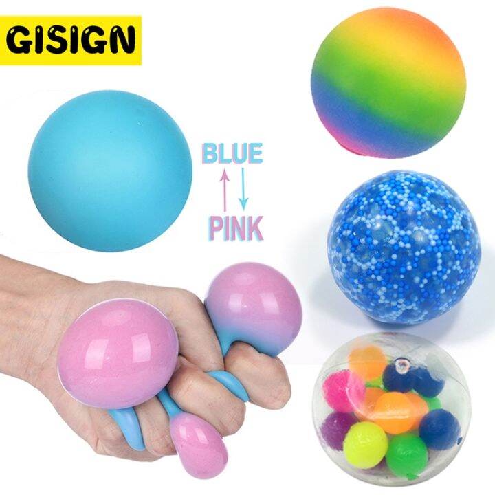 Squishy Toy Colorful Fidget Toys Anti Stress Ball Pressure Child Sticky 