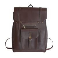 Vintage Mens Backpack Pu Leather Mens Laptop Backpacks Travel Backbags College Students School Bags For Boys 2021