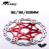 IIIPRO จักรยานเสือภูเขาแผ่นลอยดิสก์เบรกจักรยาน MTB Rotors160mm 180mm 203mm Six-nail Disc Rotor Floating Disc Brake Pads-SDFU STORE