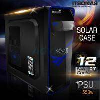 ITSONAS Computer case Solar (Black-Blue)