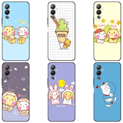 Tecno Pova 4 LG7n ปลอกซิลิโคนน่ารักการ์ตูนปกหลัง Tecno Pova 4กรณี Soft TPU