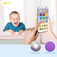 KISSYA พอร์ต USB สำหรับของเล่นโทรศัพท์มือถือเพื่อการศึกษาสำหรับเด็ก,หน้าจอสัมผัสสำหรับเด็ก,14โหมด,ฟังก์ชั่นความปลอดภัย38ของเล่นโทรศัพท์มือถือ,เหมือนโทรศัพท์,การศึกษา