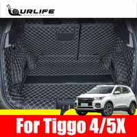 หนังรถ Trunk Mats Cargo สำหรับ Chery Tiggo 4 E 5x Pro DR 5.0 2023 2022 2021ด้านหลัง Boot พรม Pad อุปกรณ์เสริม Cat