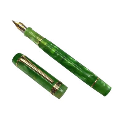 New Kaigelu 316A Green Acrylic Celluloid Fountain Pen Beautiful Green Patterns Iridium EFFM Nib Classic Writing Pen Gift