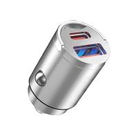 USB C Car Charger Hidden Mini Metal Super Fast Charging Adapter 12v Recessed Usb Socket Car Chargers