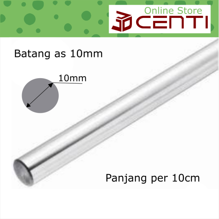 Batang As Shaft Stainless Steel Mm Smooth Rod Mm Merk Korea